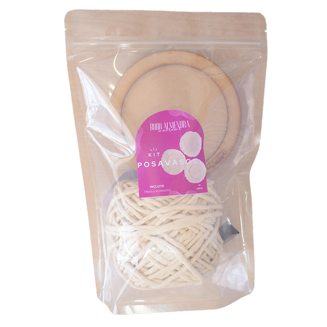 Kit de Macramé posa vasos