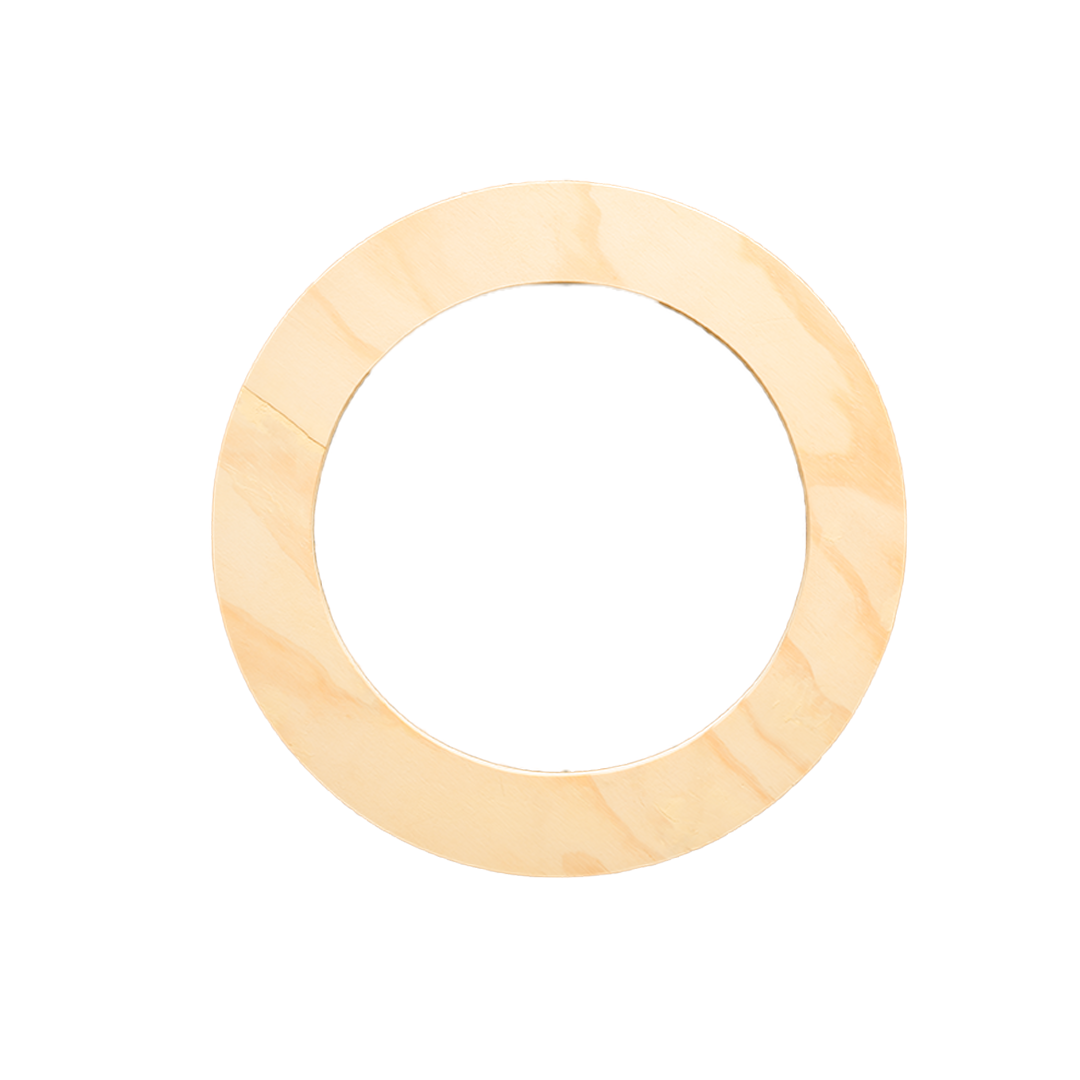 Aro de madera plano