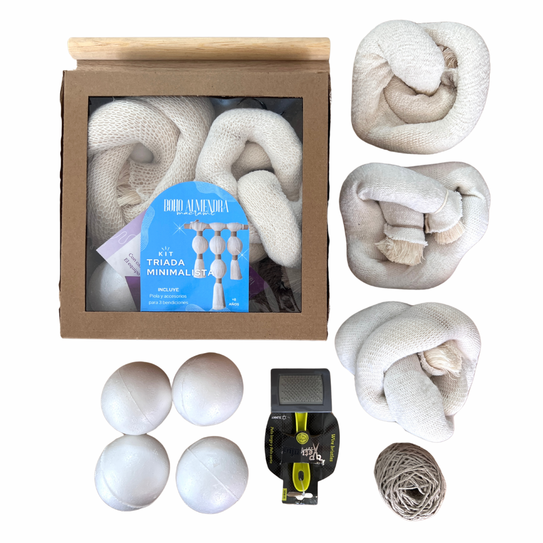 Kit triada de hilaza almidonada