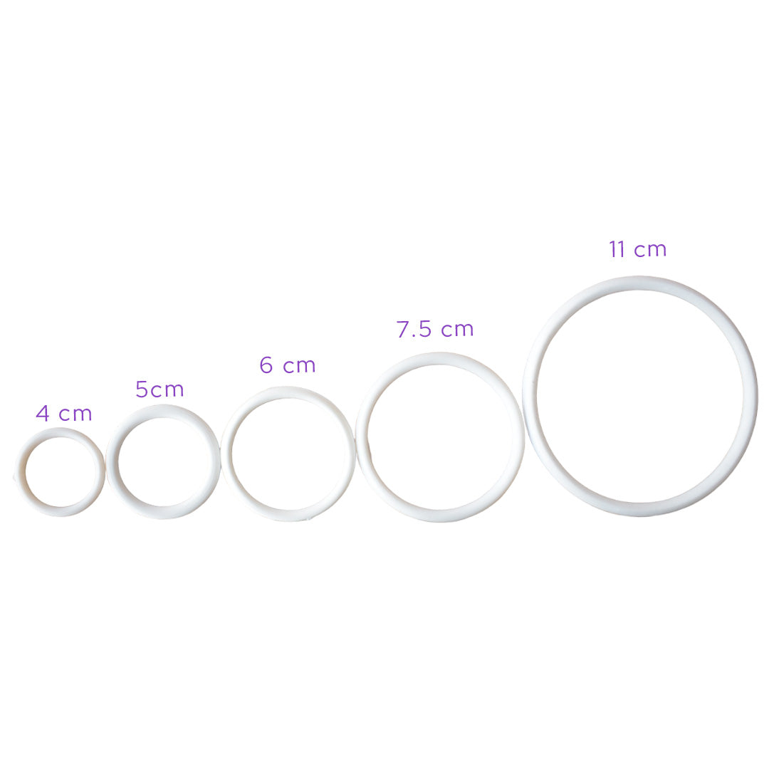 Argollas de plástico 10 PZS.