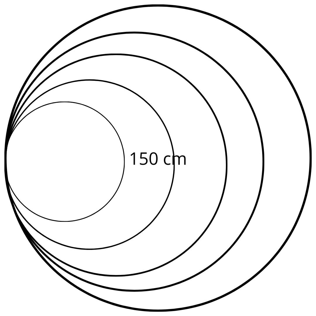 Maxi Aro negro reforzado calibre 9.8 mm (No incluye pintura)