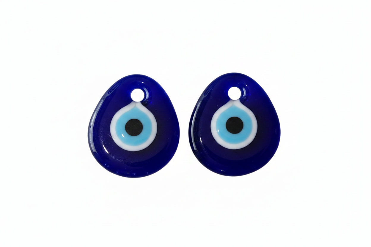 Par de ojos turcos de cristal