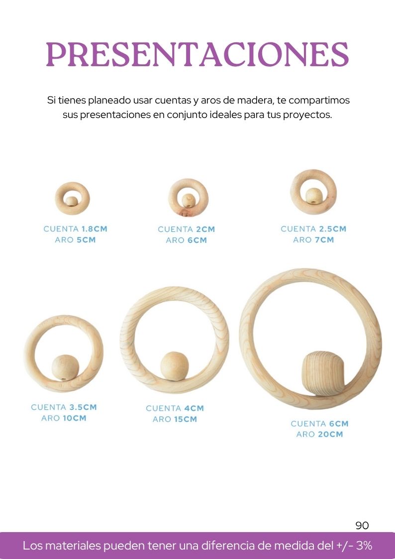 100 Cuentas de madera