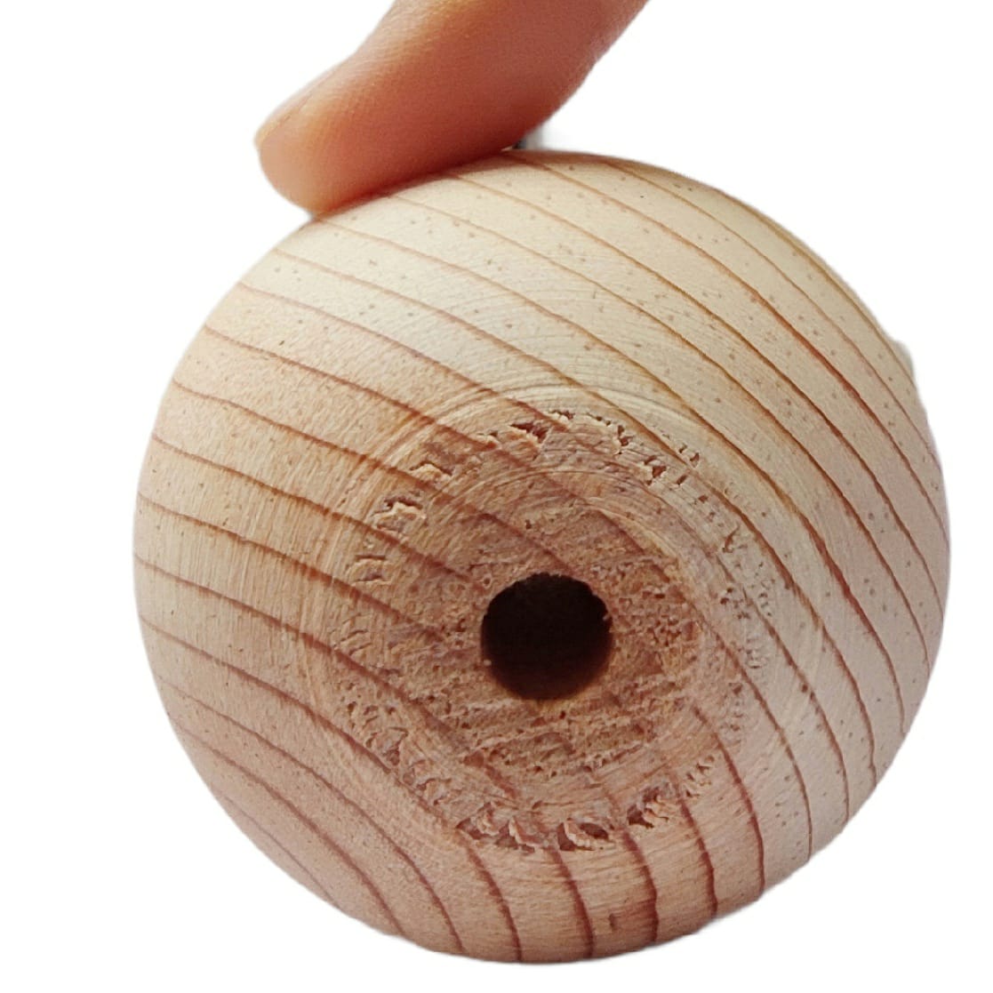 Cuentas X 100 de madera 1-6 cm
